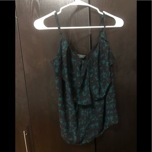 Green and black guess top